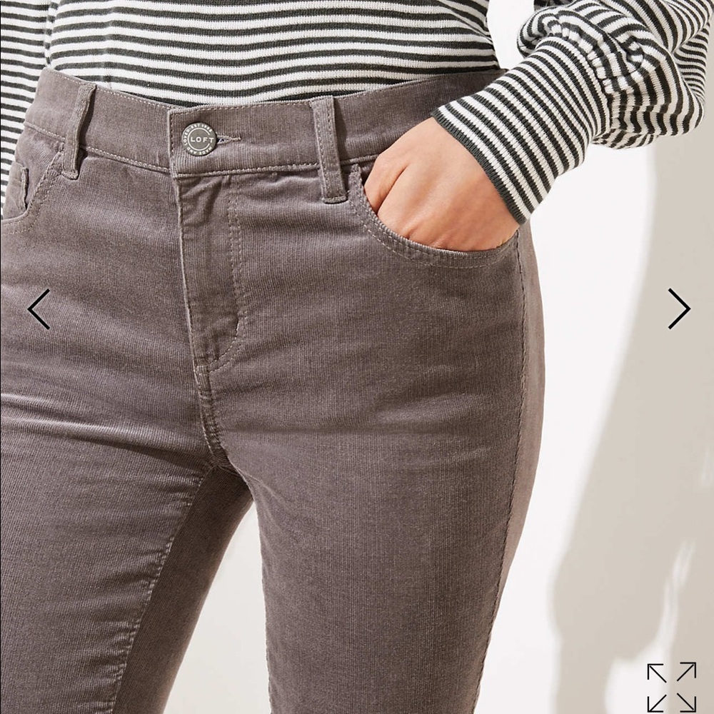 NWT LOFT Modern Skinny Corduroy Pants - Picture 3 of 6